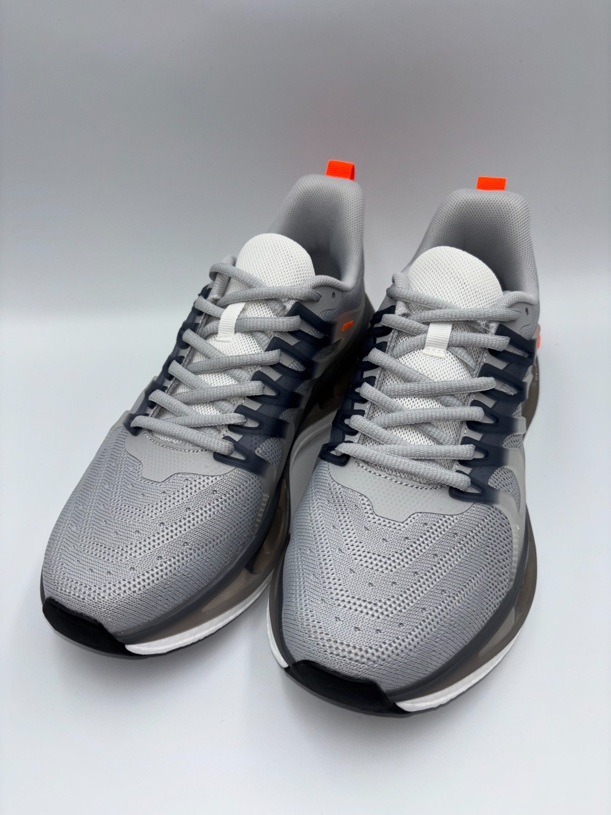 Size 8.5 – Lightweight Breathable Gray Running Sneakers