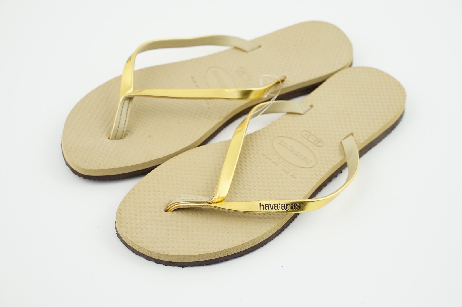 Women’s You Metallic Flops Golden Sand Gold Havaianas USA 3/4Y EUR 35/36 (33-34)