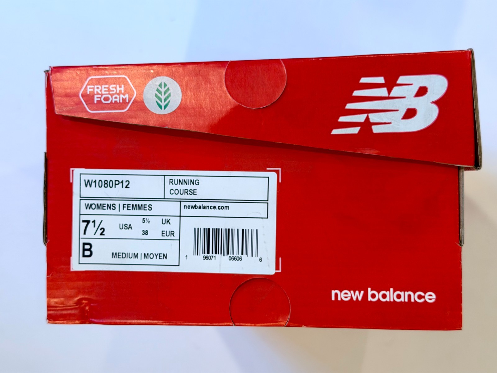 New Balance Women’s Fresh Foam x 1080 V12 Pink Fashion Sneakers – US 7.5 & 9.5