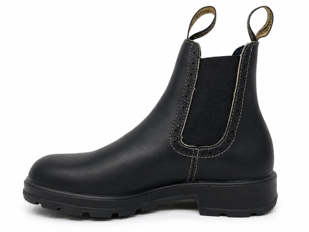 BLUNDSTONE 1448 ELASTIC SIDED BOOT HIGH TOP UNISEX BLACK LEATHER CHELSEA NEW