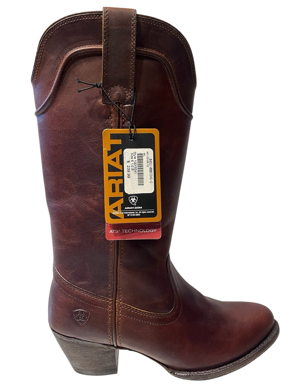 ARIAT Women’s Western Fashion Boot Brown ATS Lightweight Size 6.5B NEW
