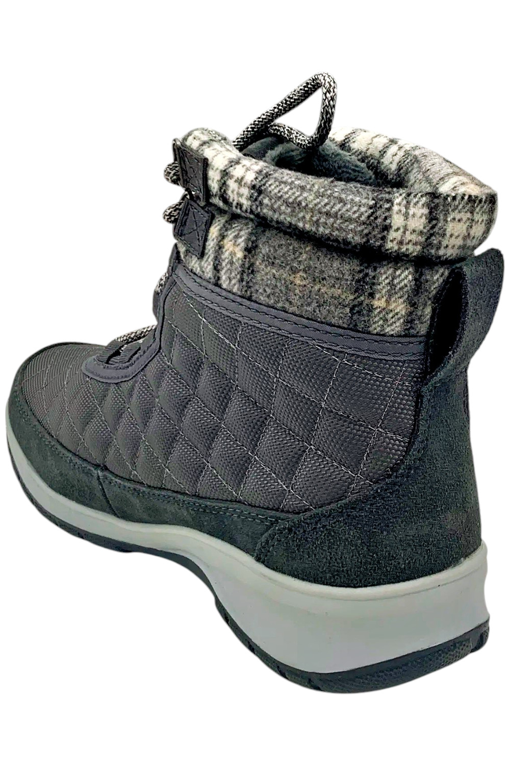 Sporto Women’s Stellar Quilted Lace-Up Boot Grey