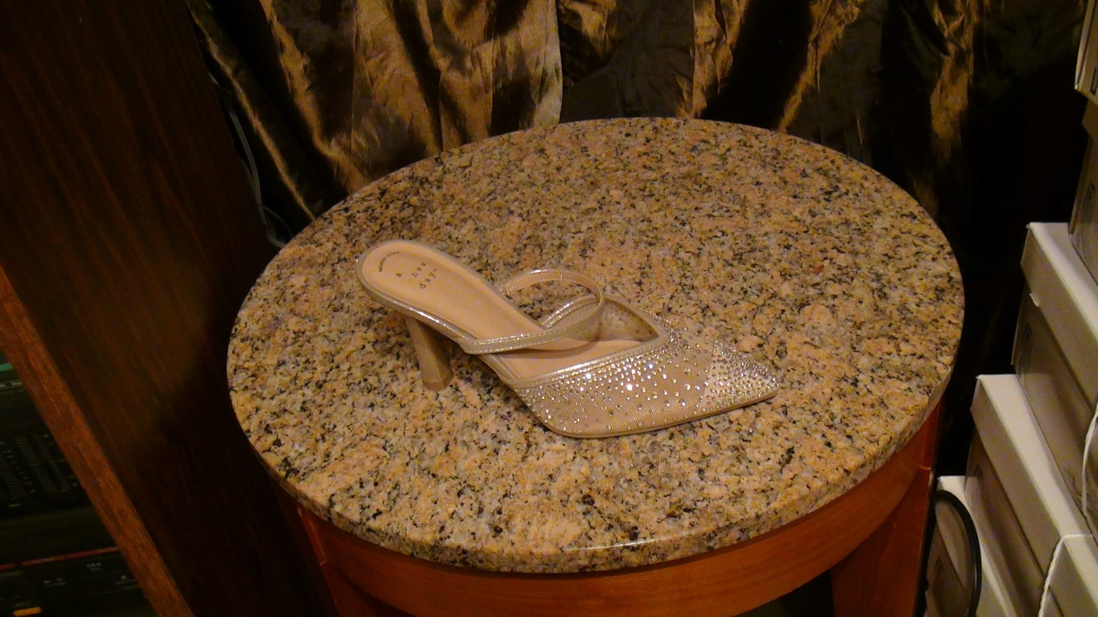 Women’s Sonia 3.25″ Stilito Heels Jeweled A New Day Size 7 Beige