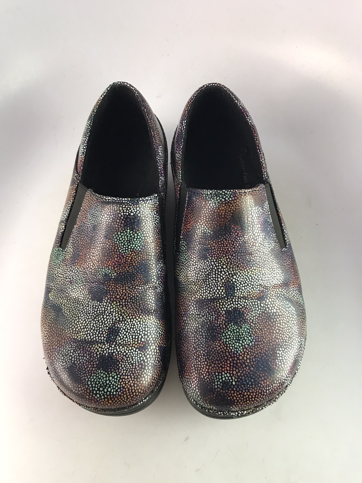 Spring Step Womens Sz 7.5M Freesa Mosaic Floral Flowers Non Skid Resistant Clogs