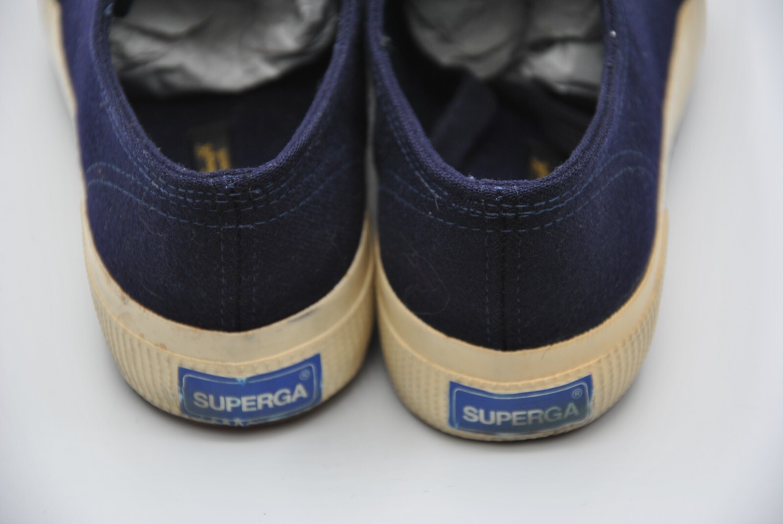 Superga Loro Piana Cashmere Women Shoes Sneakers EUR 36 USA 5 Navy Blue 7823S