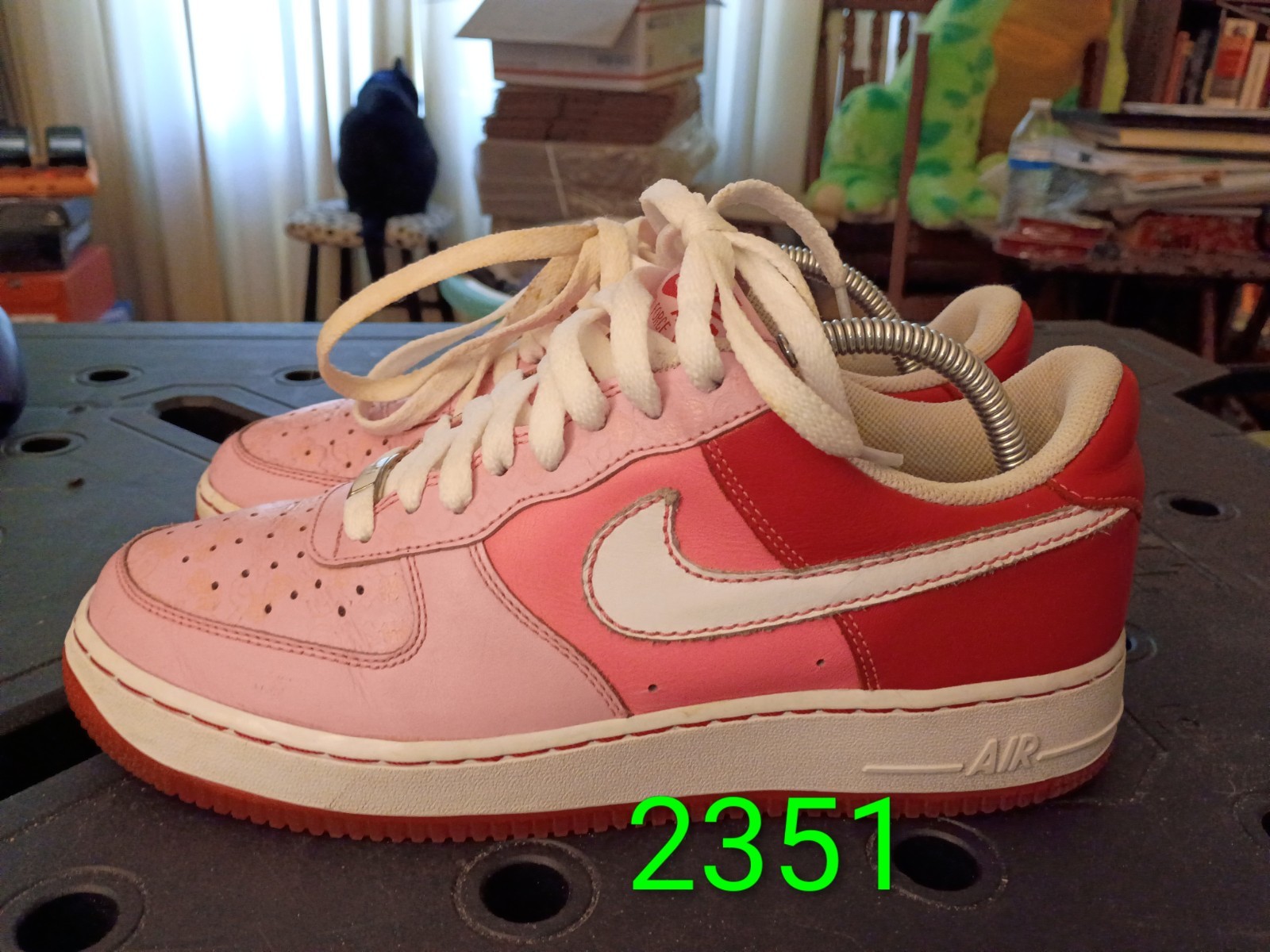 Nike Air Force 1 Perfect Pink Red White Cloverdale 315115-612 Women’s 10 #2351