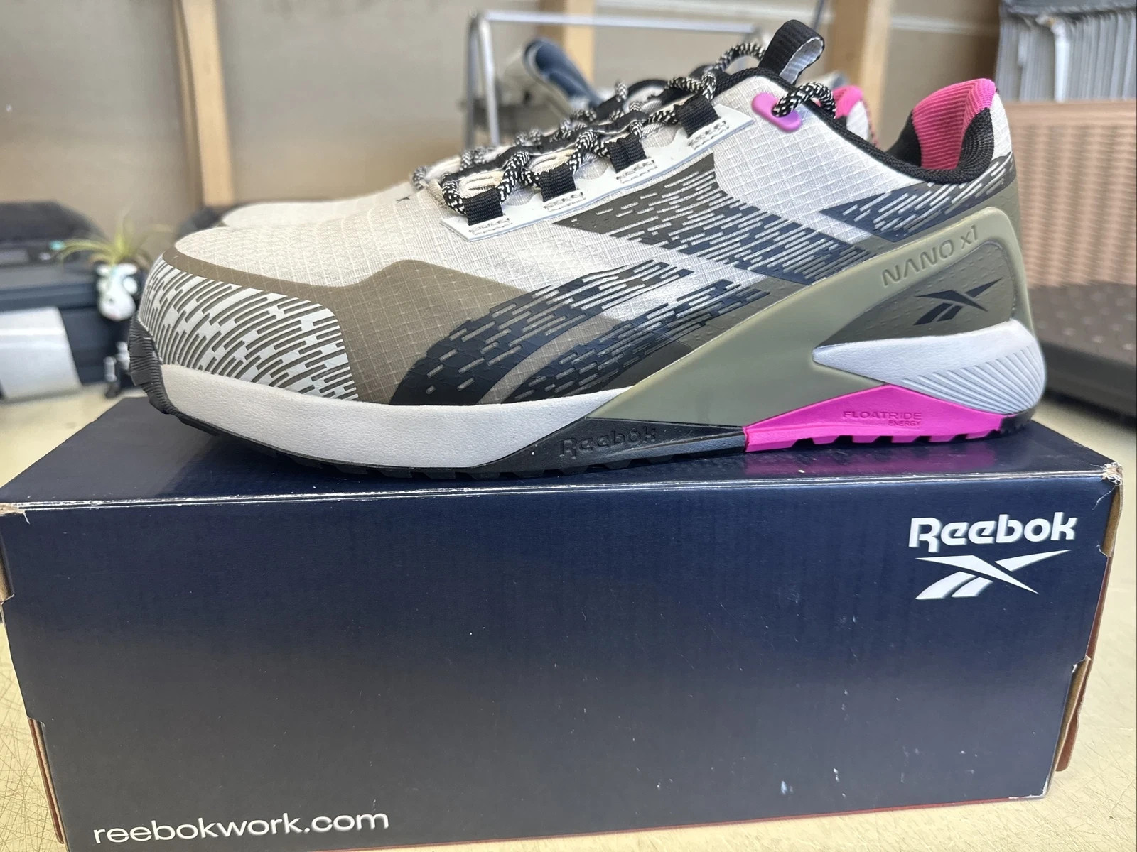 PICK SIZE – Reebok RB383 Womans Nano X1 Adventure Comp Toe Work Shoe