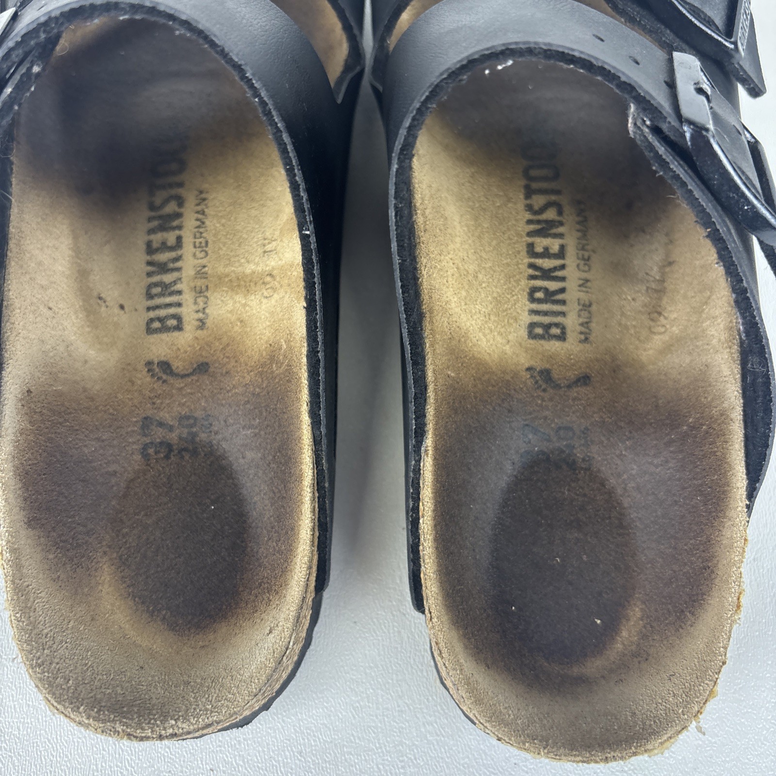 Birkenstock Arizona Sandals Germany – Black Straps Buckles, Size 37