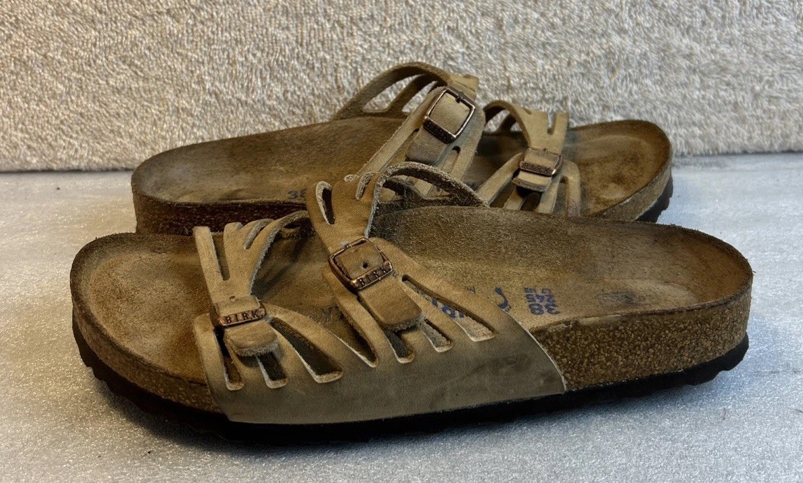 Birkenstock Granada Size 38 US W-7-M-5 Soft Footbed Brown