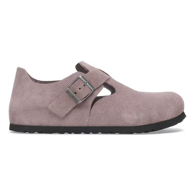 Birkenstock London Suede Leather Faded Purple EU39/W8-8.5 Medium/Narrow NWT