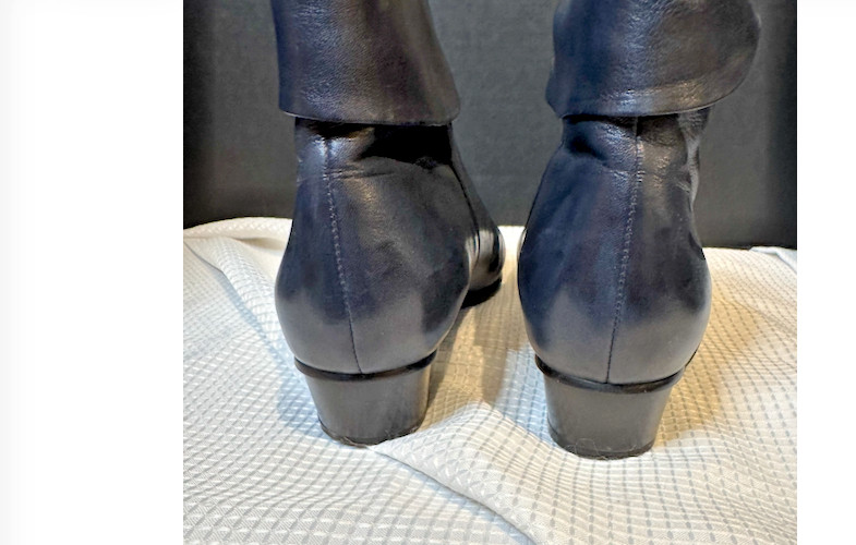 SPRING STEP Stockholm booties in navy blue leather W 39