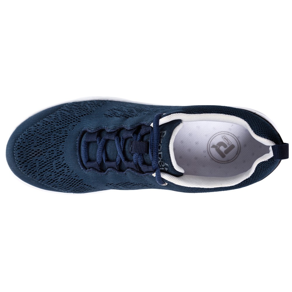 Propet Travelactiv Lace Up Womens Blue Sneakers Casual Shoes W5102NAV