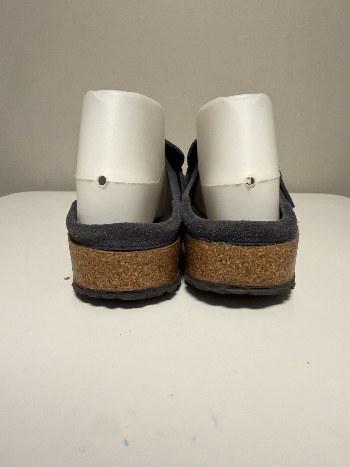 BIRKENSTOCK BUCKLEY SUEDE LEATHER Clogs Navy Blue Women’s US 7-7.5 Medium