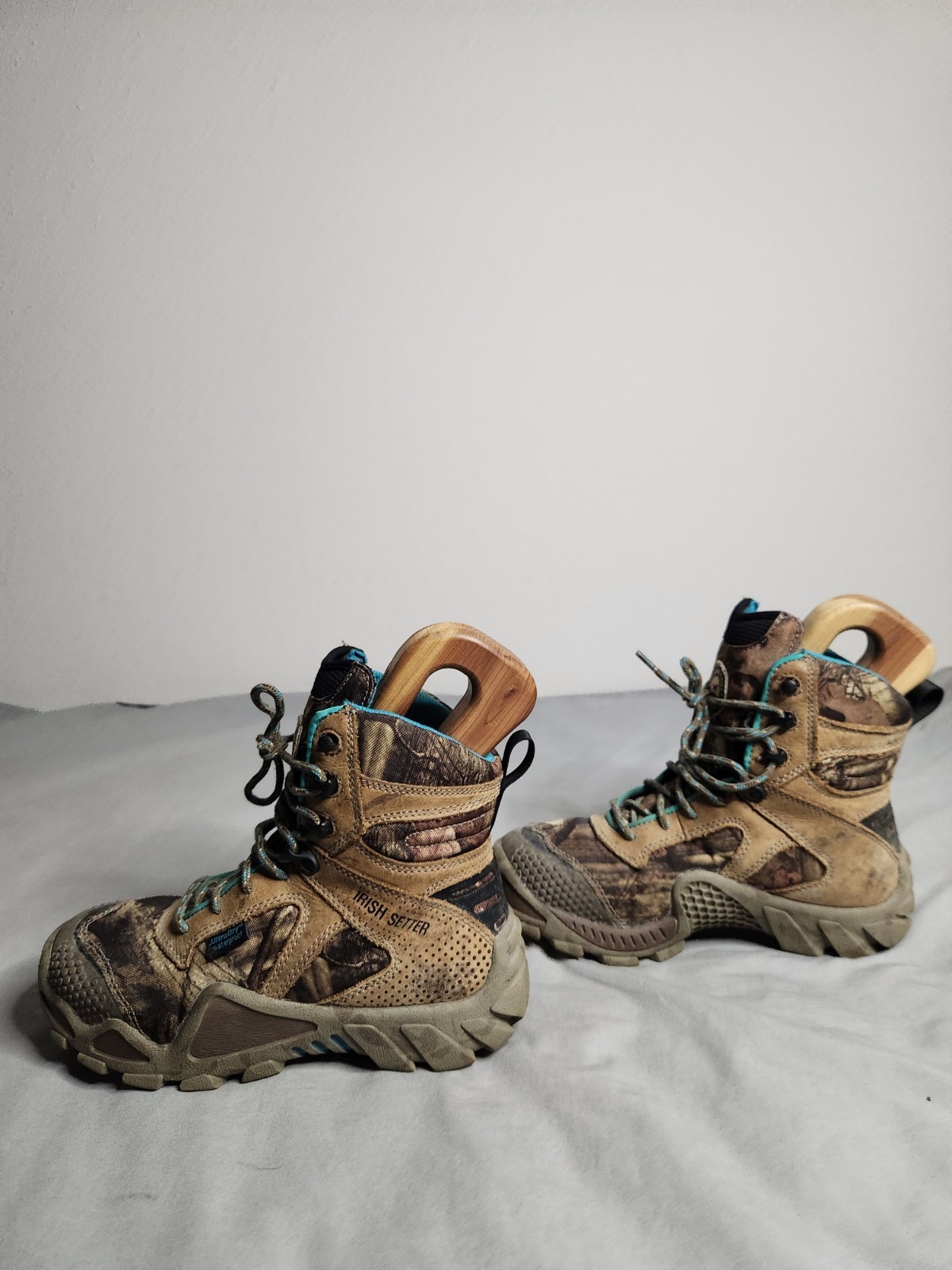 Red Wing Irish Setter Vaprtrek Camo Hunting Boots Womens Sz 6.5 Waterproof 2881