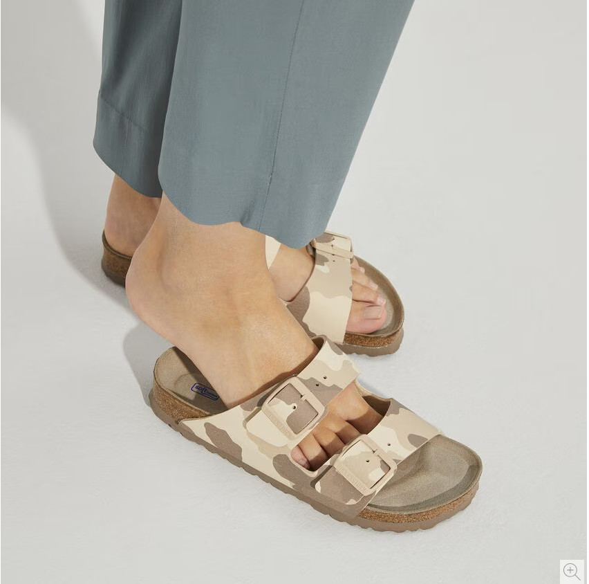 Birkenstock Arizona Soft Footbed Birko-Flor® sandal Desert Soil Gray/Taupe EU 37