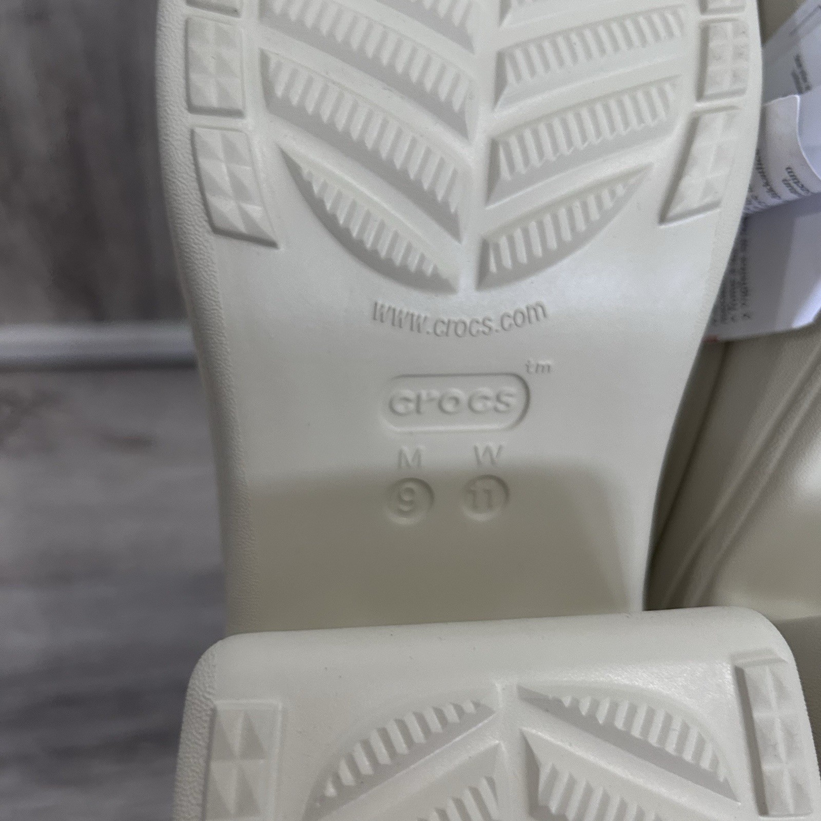 Crocs Siren Clogs Chunky Platform Heels Women 11 Bone Ivory Off White New