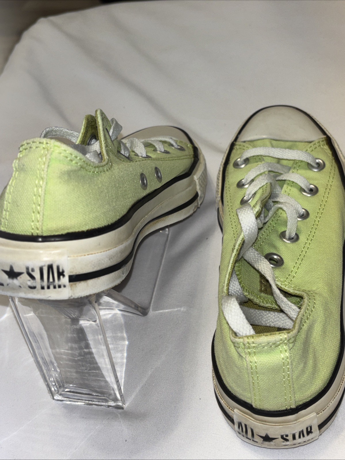 Converse All Star Low Top Green Canvas Sneakers Mens 4 Womens 6 OX
