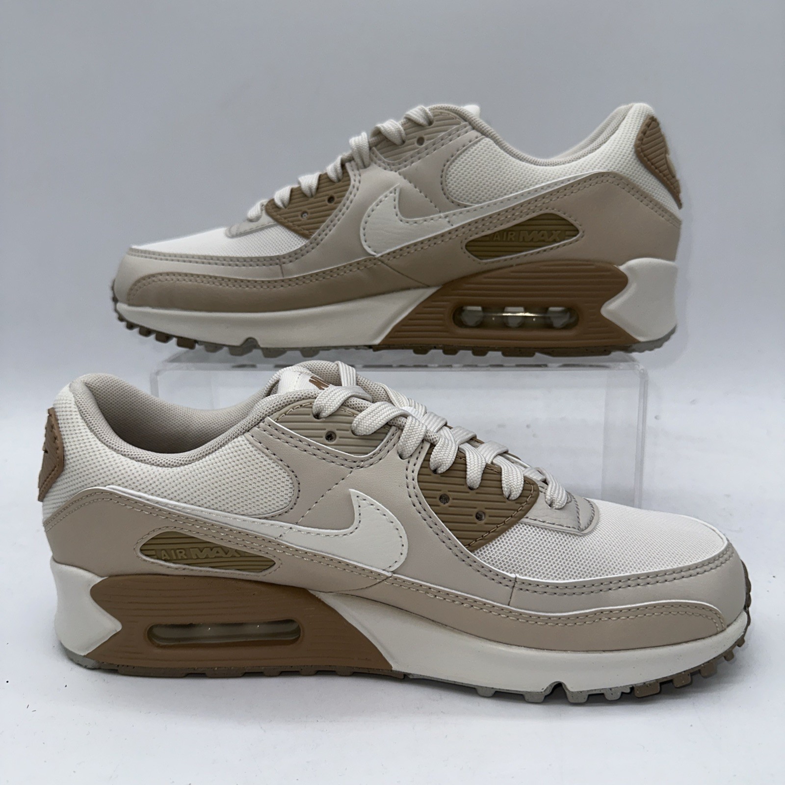 Nike Women’s Size 9.5 Air Max 90 (DH8010 004) Phantom/Sail-Sanddrift Running