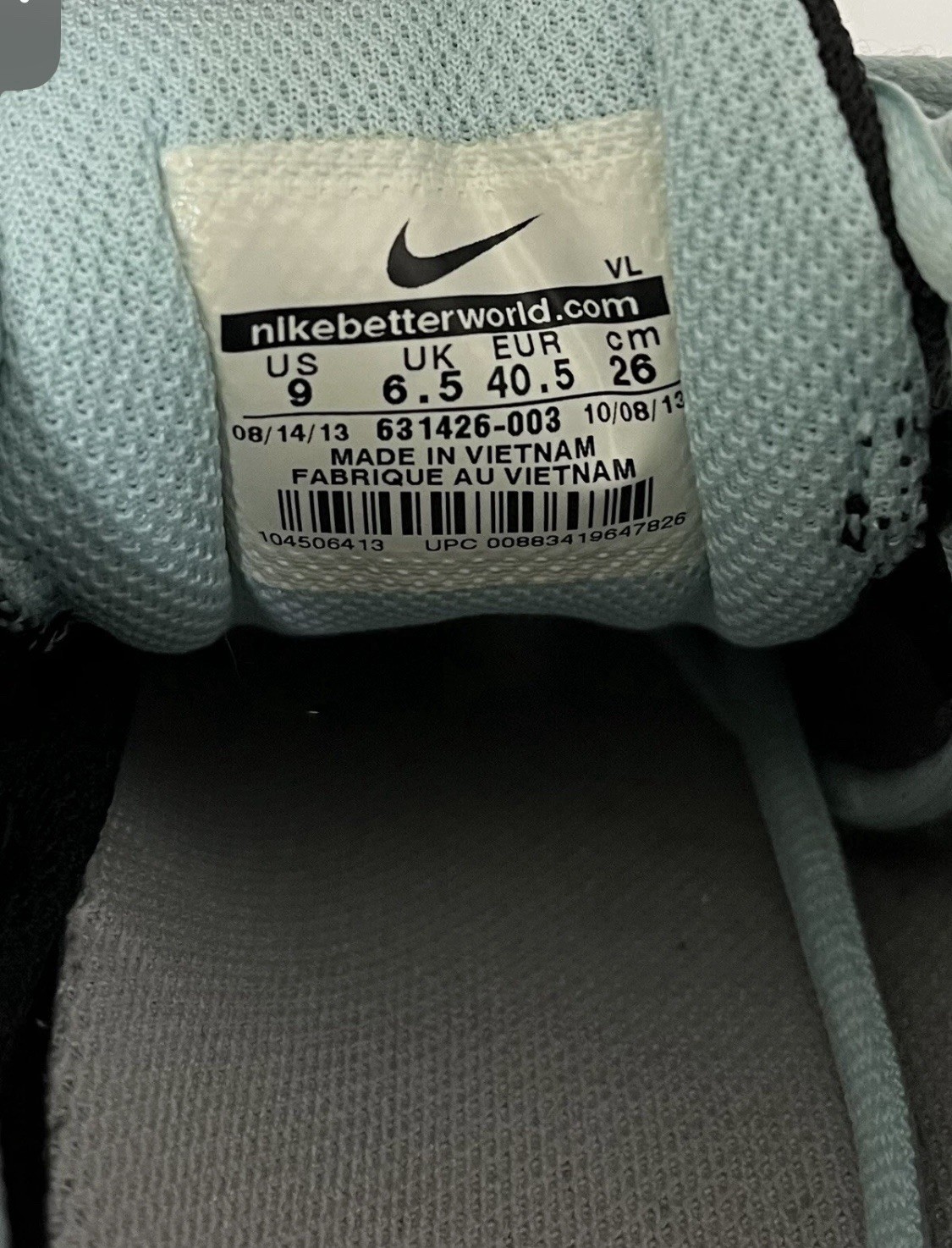 Nike Lunar Forever 3 631426-003 Black Teal Blue Running Shoes Women’s Size 9