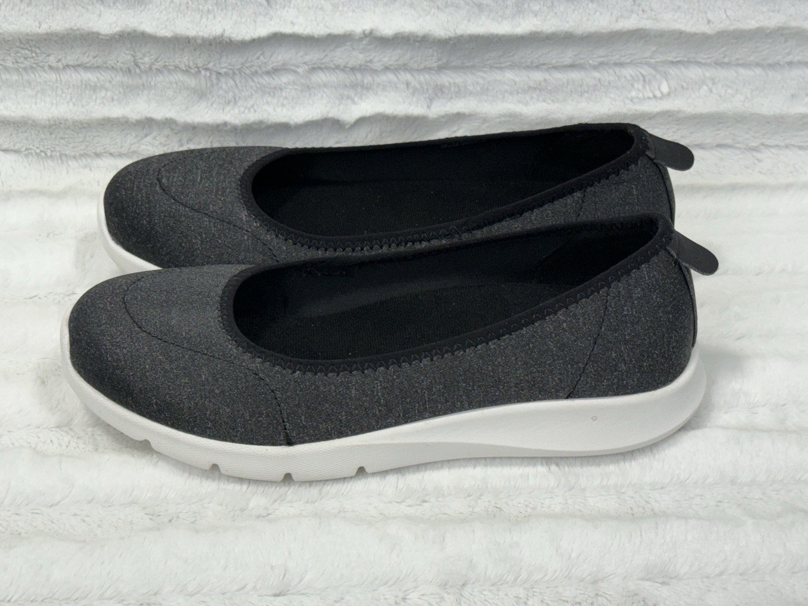 Spenco Daily Stretch Jersey Women’s Slip On Shoes Size 9D Black