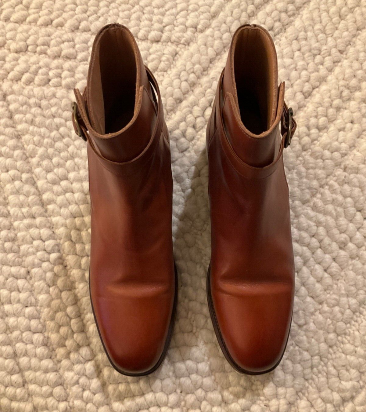 CROCKETT & JONES HOLLY CHESTNUT BROWN JODHPUR ANKLE BOOTS SIZE UK 6.5