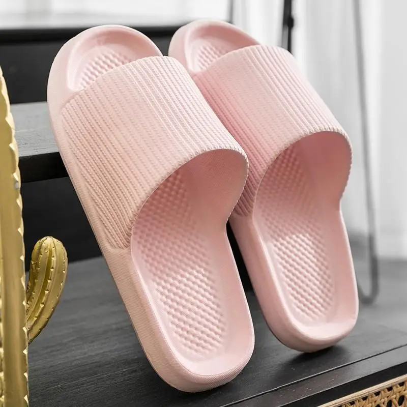 Thick Platform Bathroom Home Slippers Women Fashion Soft Sole EVA Indoor Slides