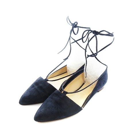 ESTNATION Women’s Navy Suede Pumps 3.5(22cm) AB Condition Low Heel