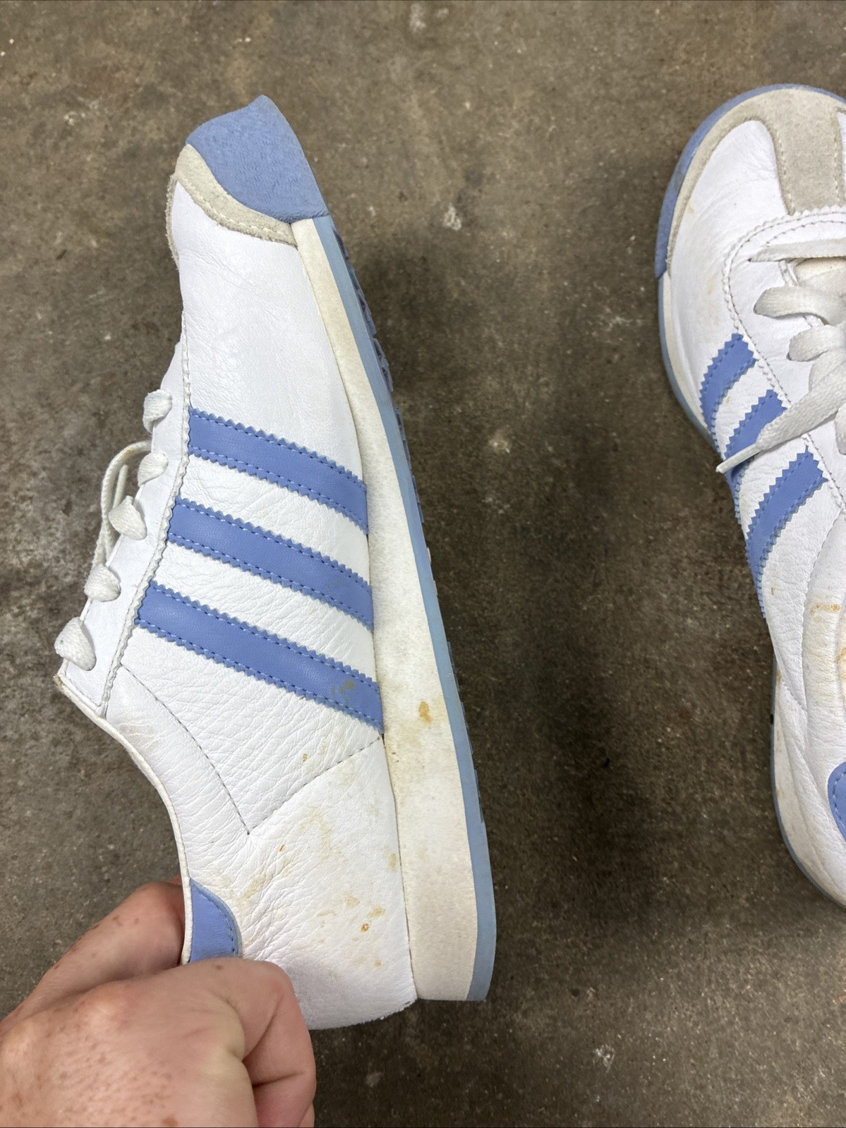 Adidas OG Samoa Women’s Size 8 White & Purple Vintage 2002 Shoes Sneakers