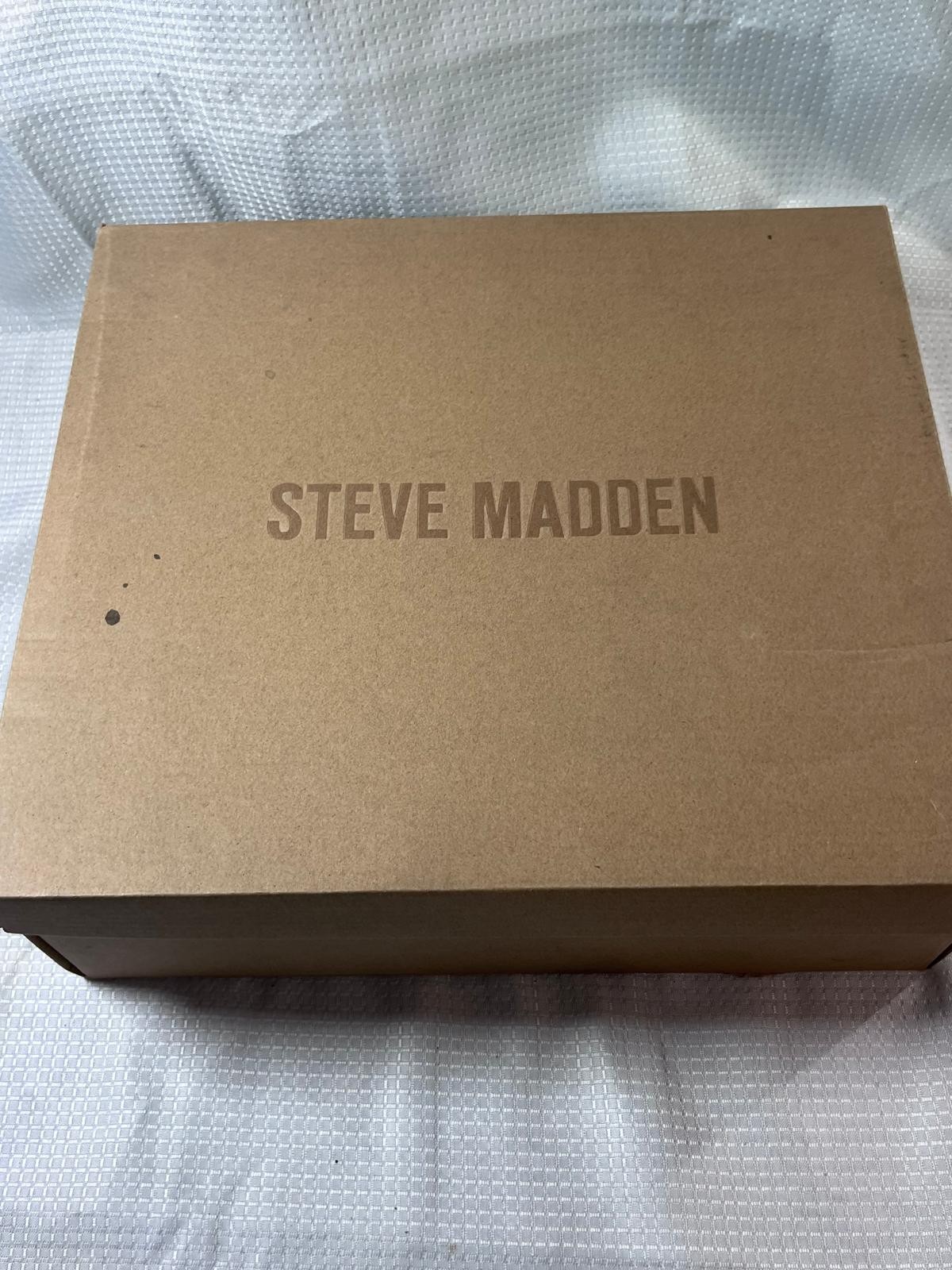 Steve Madden Campari Blue Rhinestone Spiral Wrap Platform Sandals Size 7.0