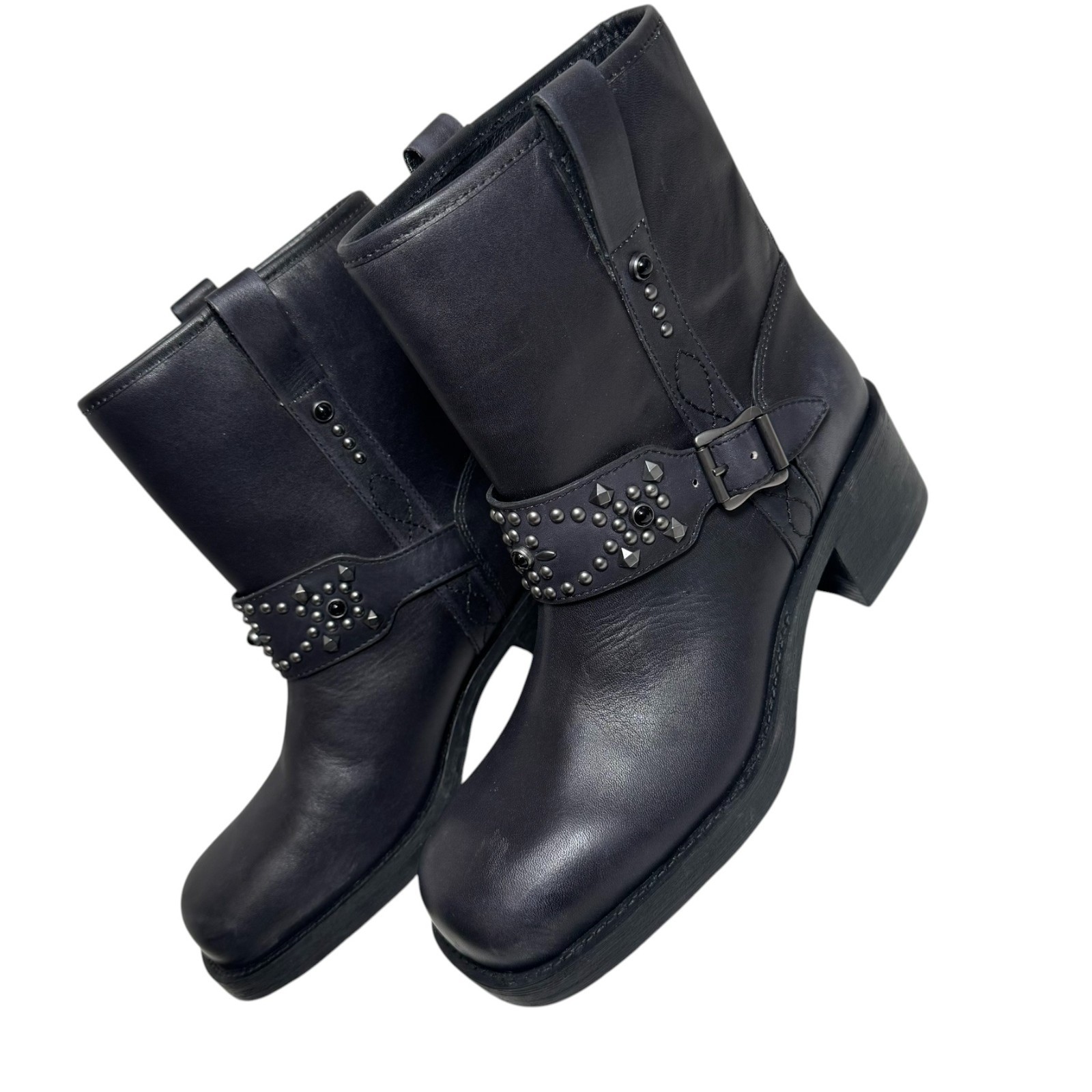 ASH Tequila Studded Moto Engineer Boots Size 39/8.5 – 9 Anthropologie New $360