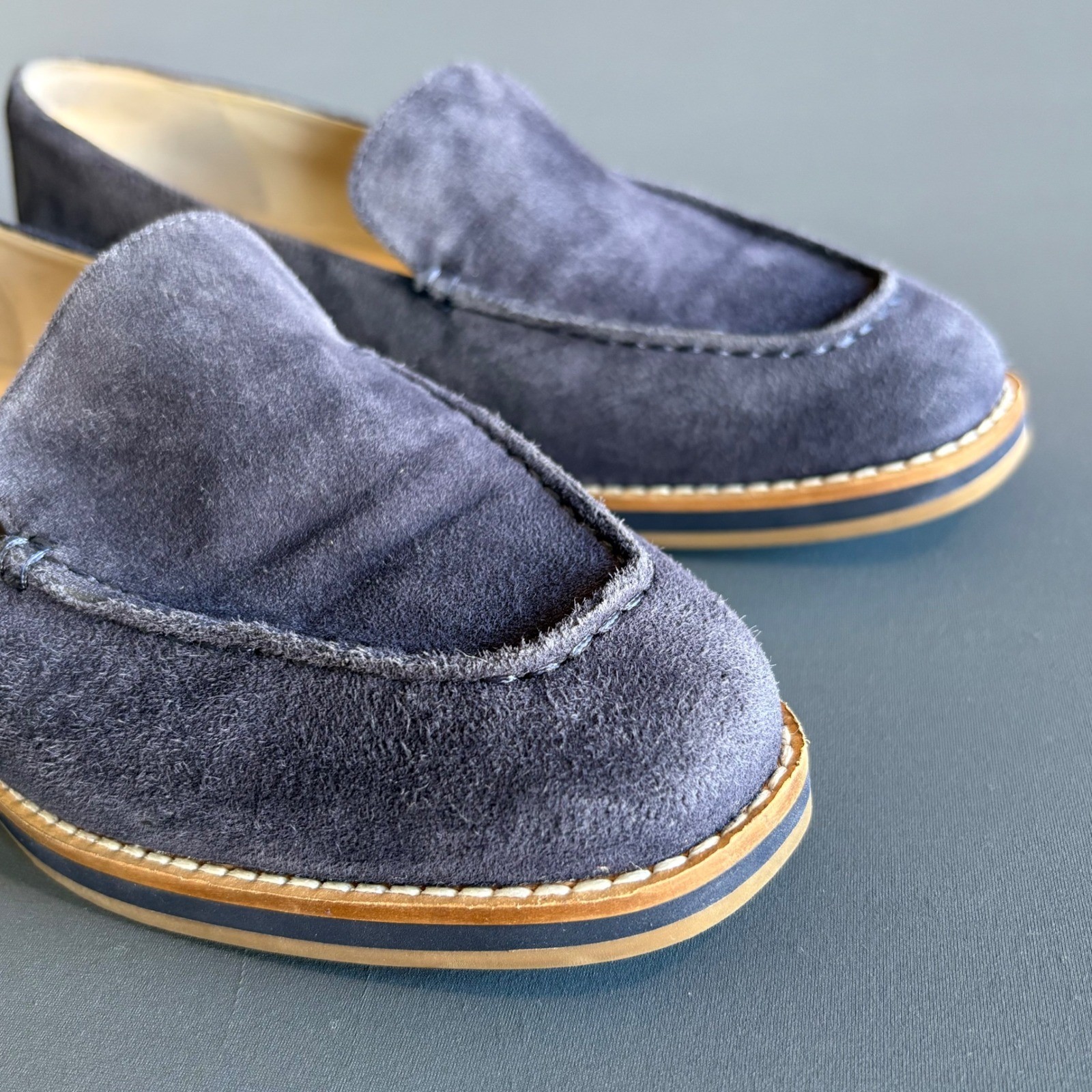 Women’s Cole Haan Goto Loafer | Size 8B | Marine Blue – Suede Slip-On Comfort