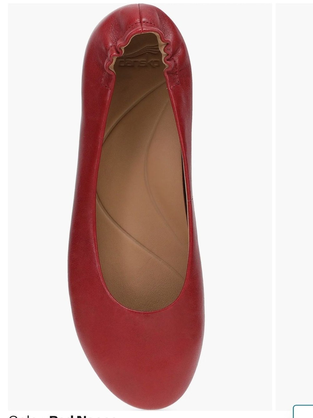 Dansko Mollie slip on ballet flats in red