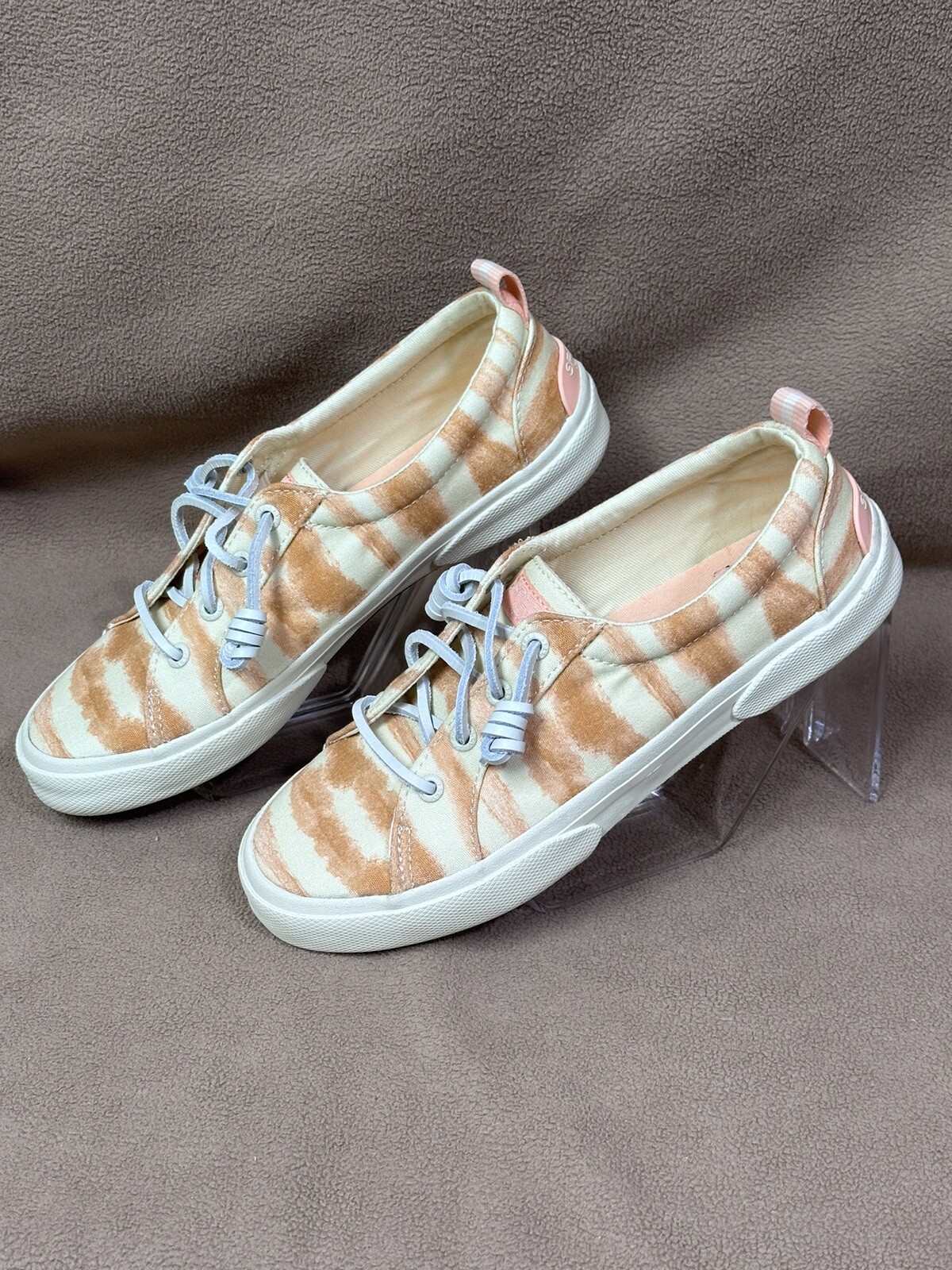 Sperry Women’s Pier Wave Ltt Sneaker Size 6- Peach – STS87260