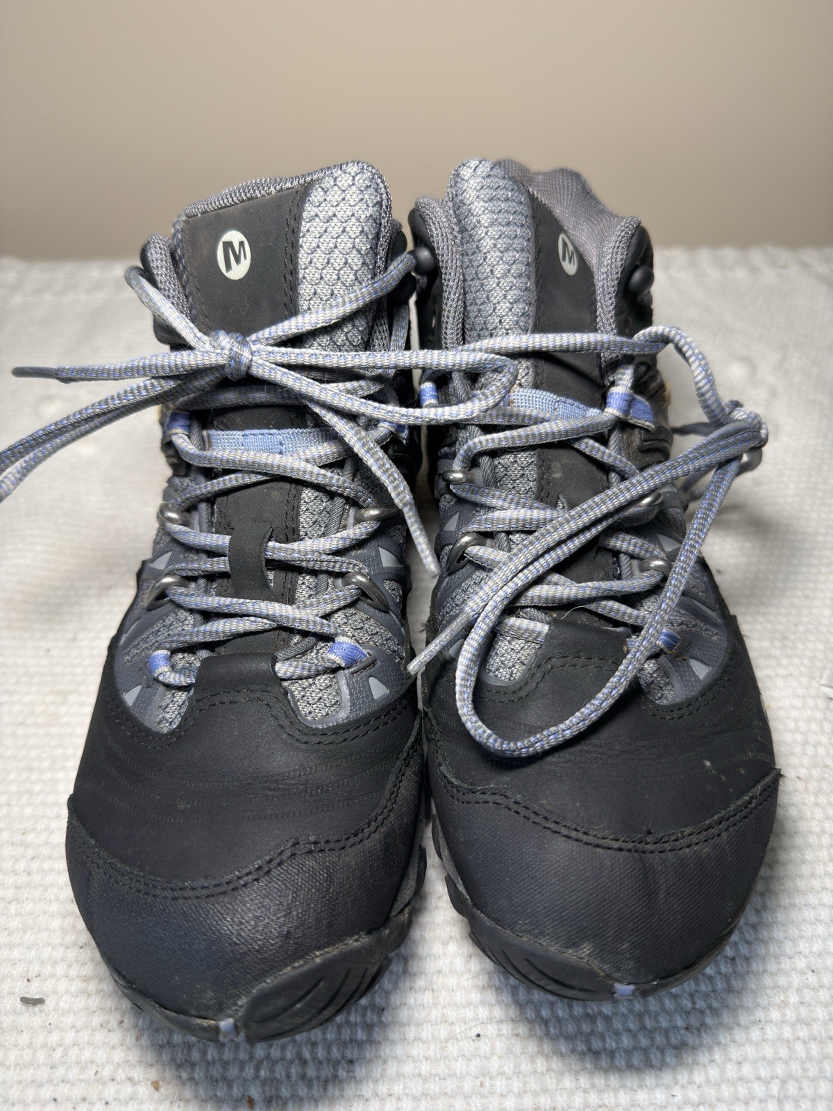 Merrell All Out Blaze Shoes Womens 8.5 Hiking Boots Black Performance Footwear