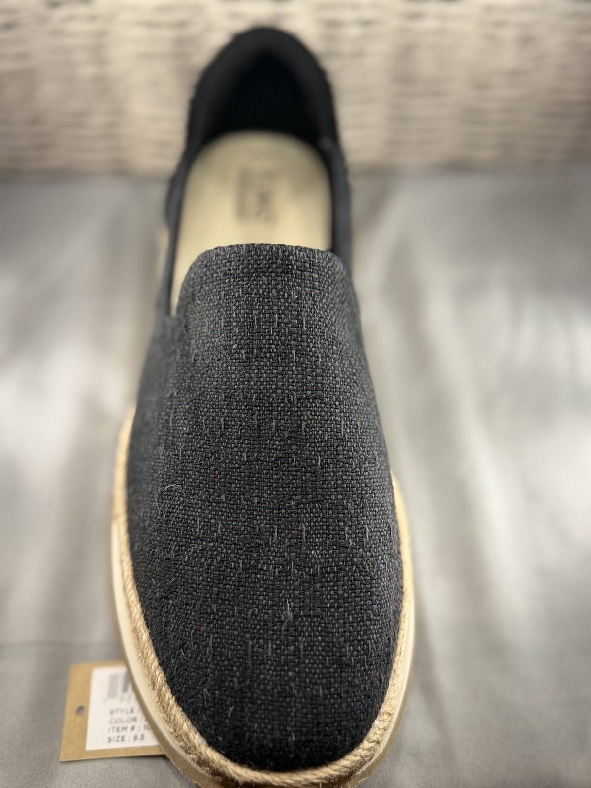 Tom’s Black Two Tone Slub/suede