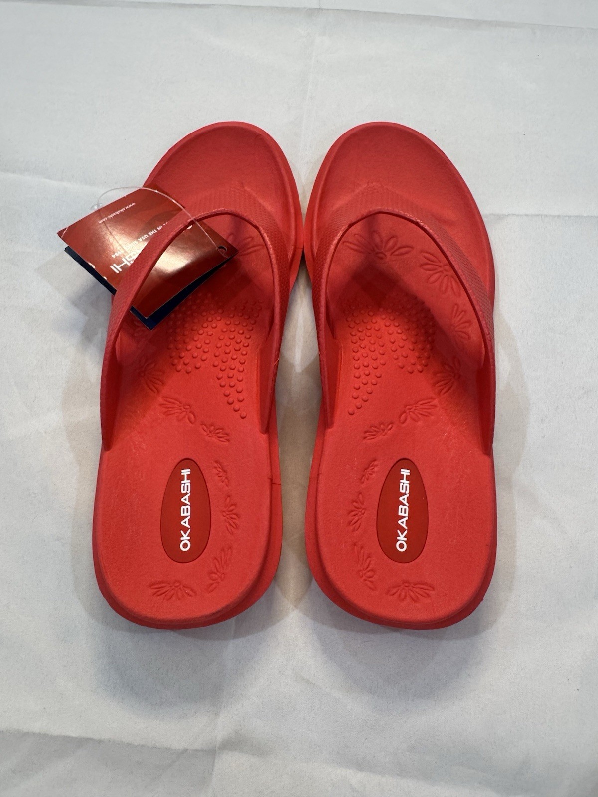 Okabashi Maui Women’s Waterproof Beach Flip Flops Shower Sandals SZ M/L NEW
