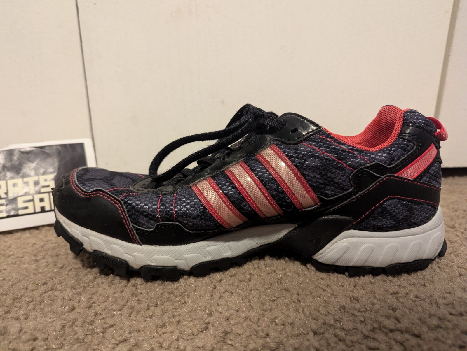 Adidas Women’s Thrasher 1.1 C76331 Gray Black Pink Running Shoes Size 8.5