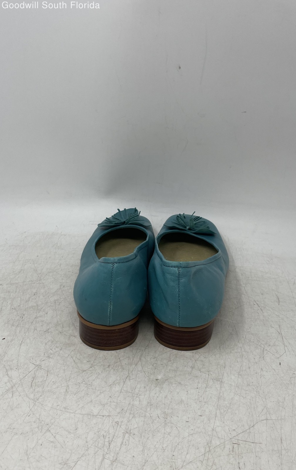 Etienne Aigner Womens Gardener Green Square Toe Slip-On Ballet Flats Size 7 M