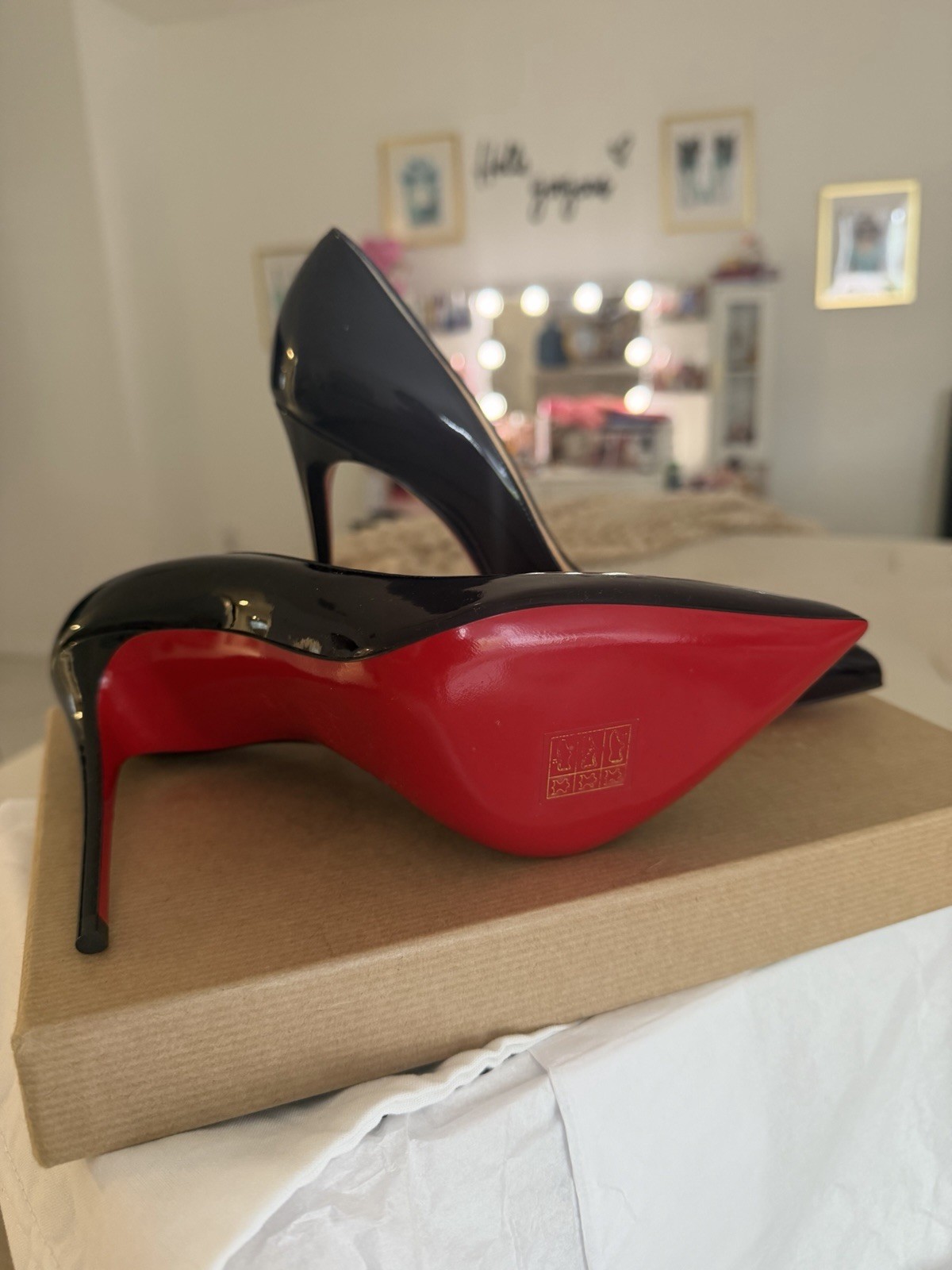Christian Louboutin So Kate 120 Black Patent Pumps – Size EU 38 – Brand New