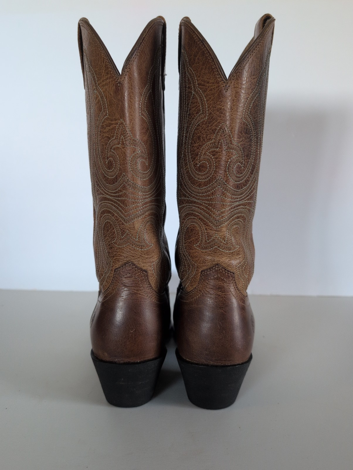 Ariat Womens Round Up Brown Wingtip Snip Toe Boots 4LR Size 9 B 10015290 Classy
