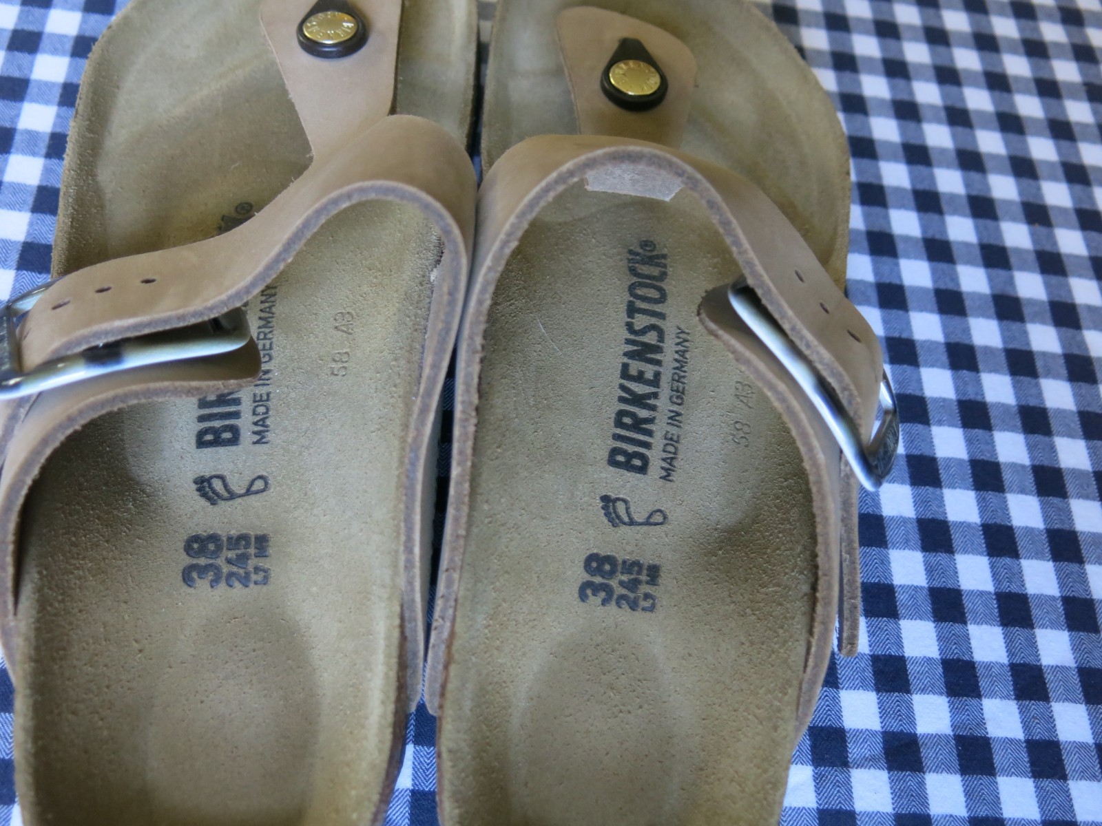 Birkenstock Gizeh Big Buckle leather sandals EU 38 US 7-7.5 regular/wide