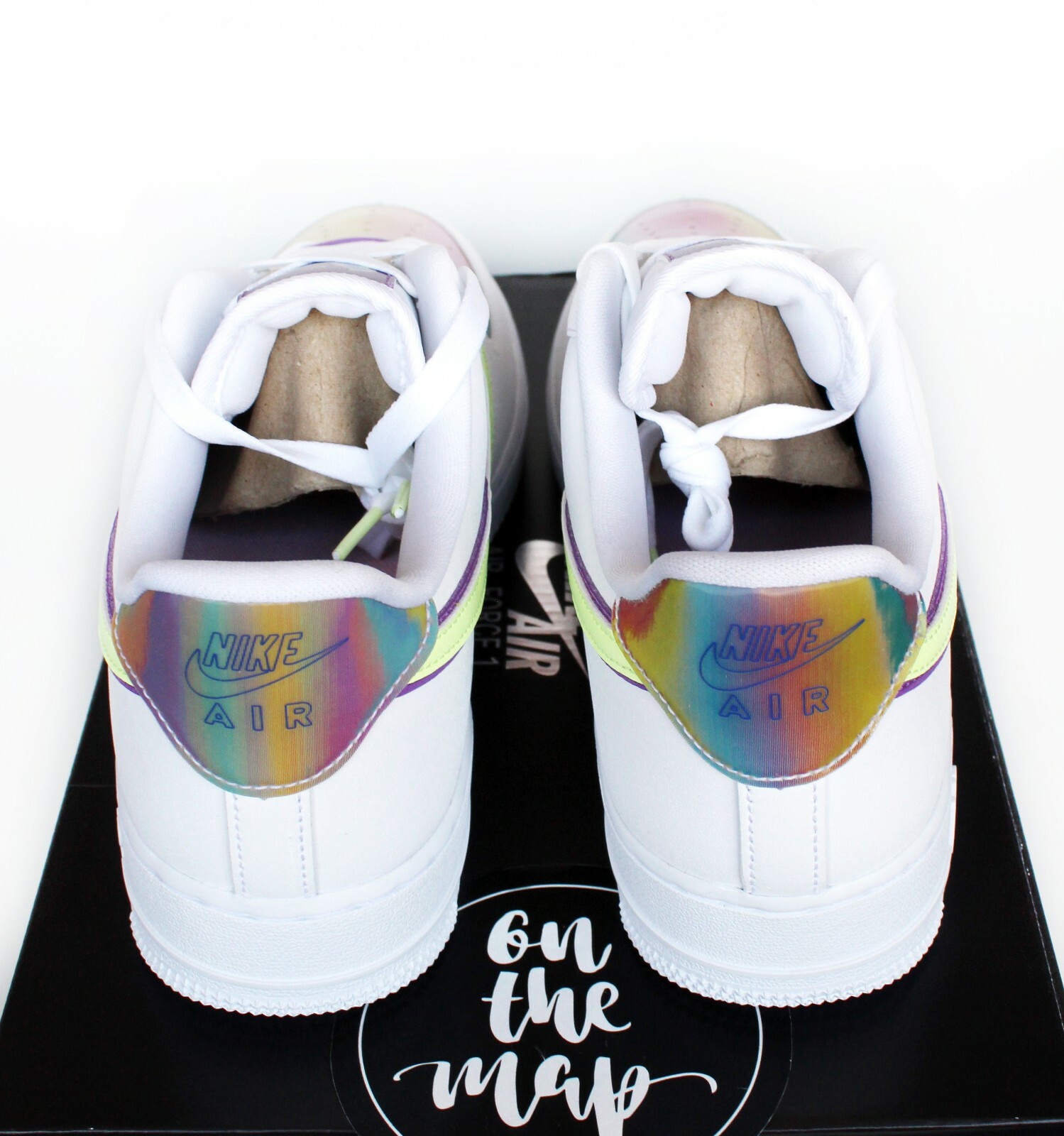 Nike Air Force 1 Easter 2020 AF1 Rainbow White UK 2 3 5 6 7 8 US CW0367-100 New