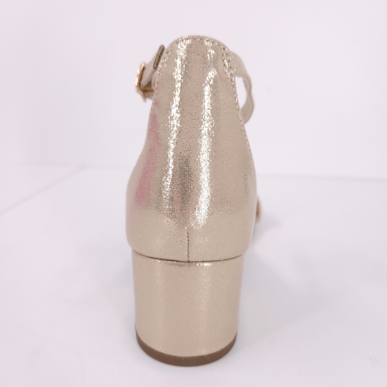 Sugar Noelle Champ Glimmer Fab Block Ankle Strap Sandals Womens Size 6 M