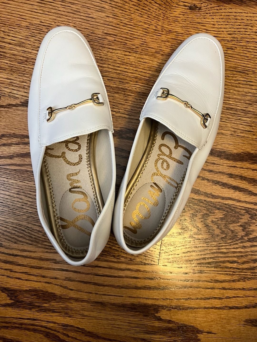 Sam Edelman Loraine Bit Loafer in Bright White Leather