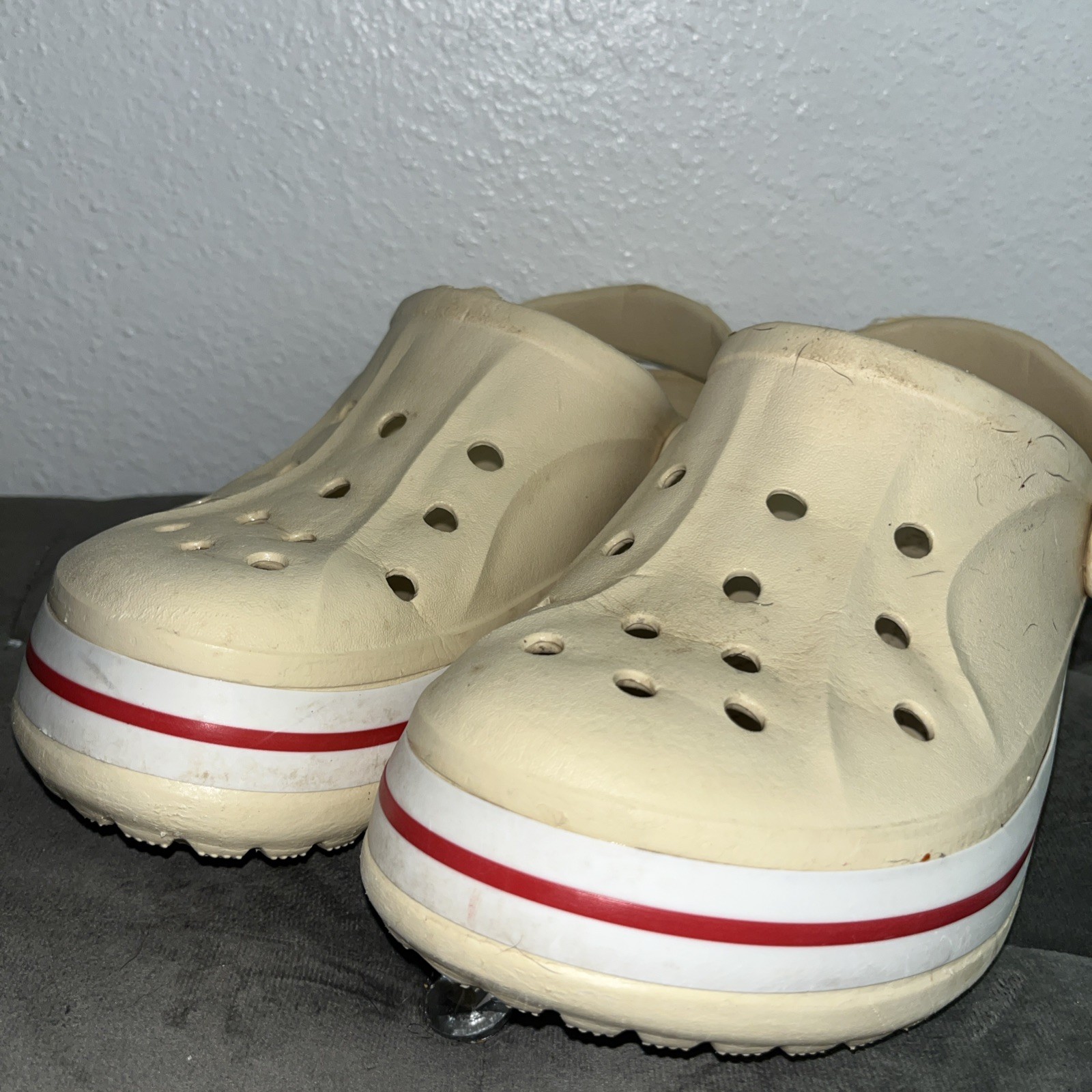 Crocs Size-7 Women’s/ Men’s Size-5 Bayaband Clog Sandal -Bone Color