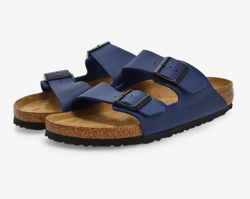 Birkenstock Arizona Blue Birko-Flor Soft Footbed Sandals Unisex Shoes EU 37-45