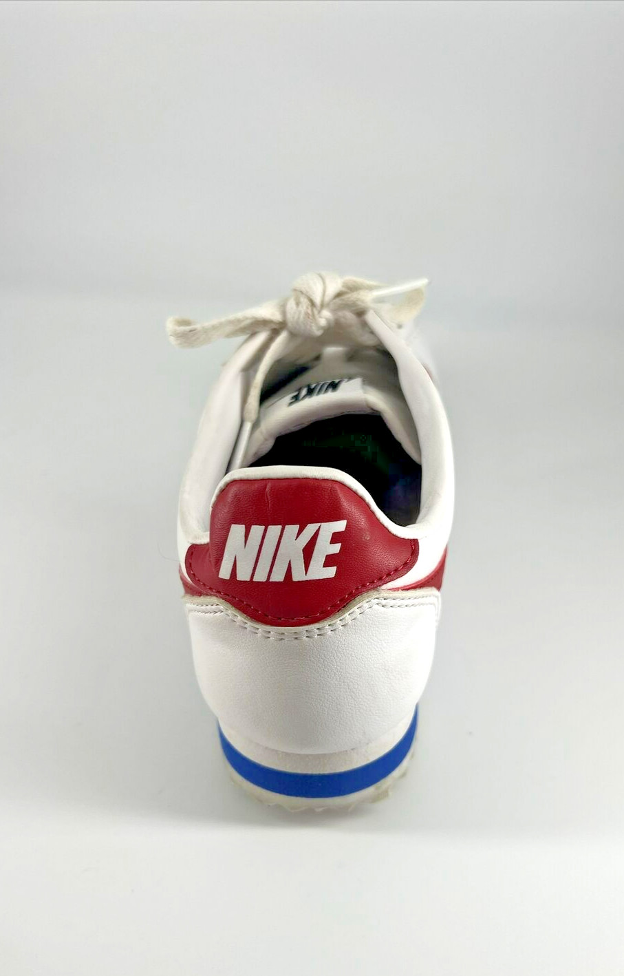 Nike Classic Cortez Swoosh Womens White Varsity Red Sz 7 Forest Gump 807471-103