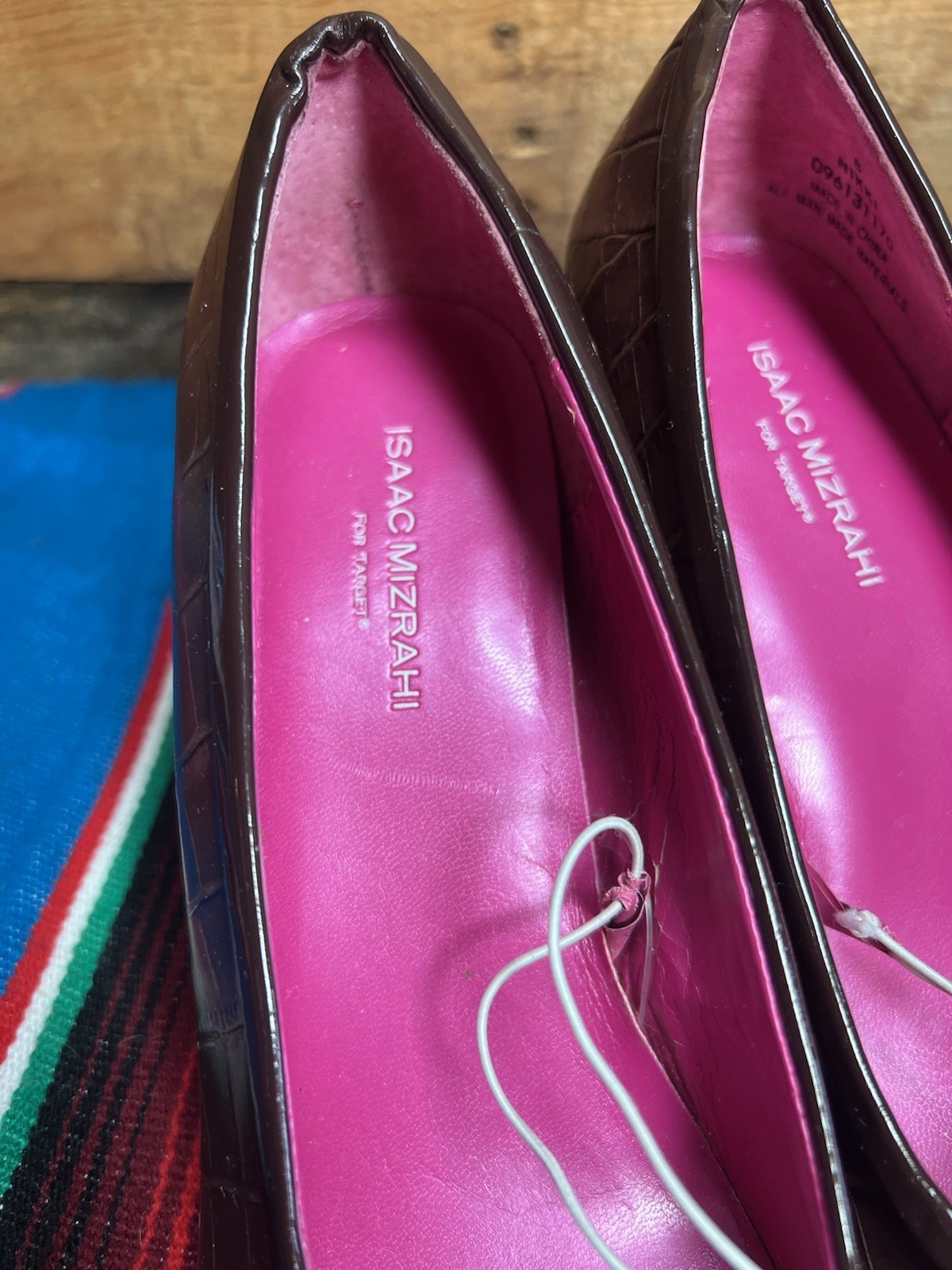 Women’s Isaac Mizrahi For Target Crocodile Skin Print Tall Heels Size 8 Shoes