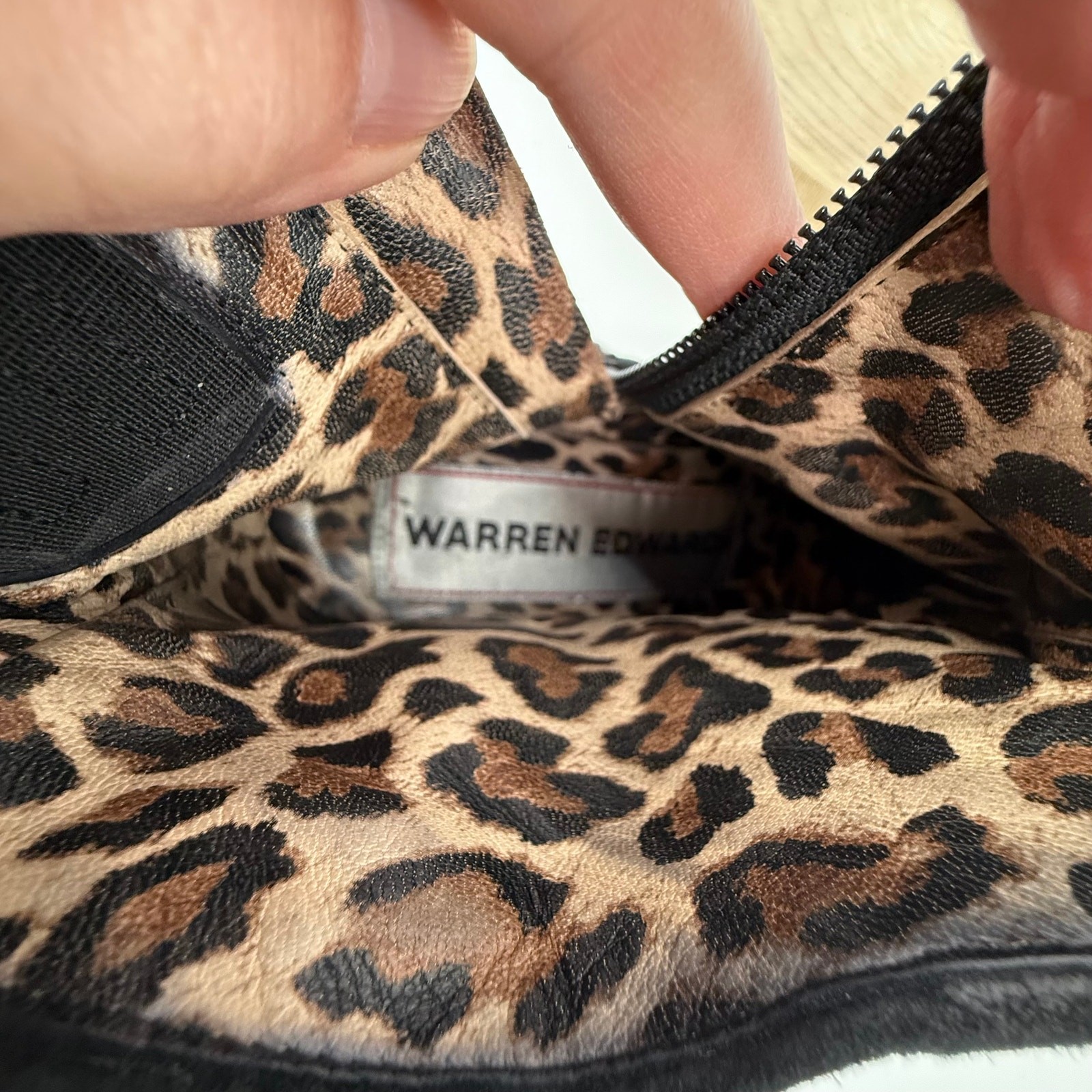 Warren Edwards Suede Black Ankle Boots SZ 10.5 Italy Unique Feminine Punk