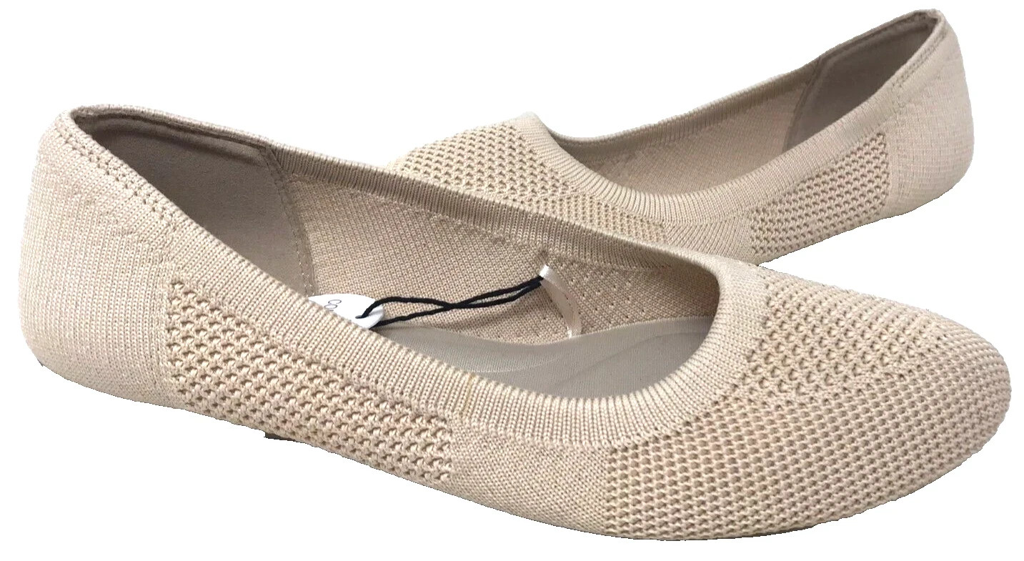 Sonoma Women’s Goods For Life Sesame Slip On Ballet Flats Lt.Tan Size:7.5 150QS